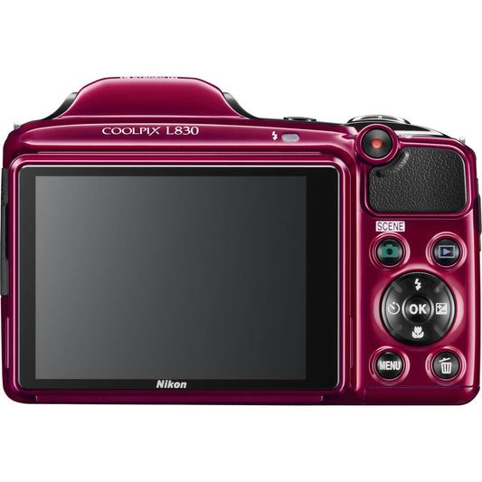 Nikon Coolpix L830 16MP Bridge Camera – 34x Zoom, Tilting LCD, Full HD Video