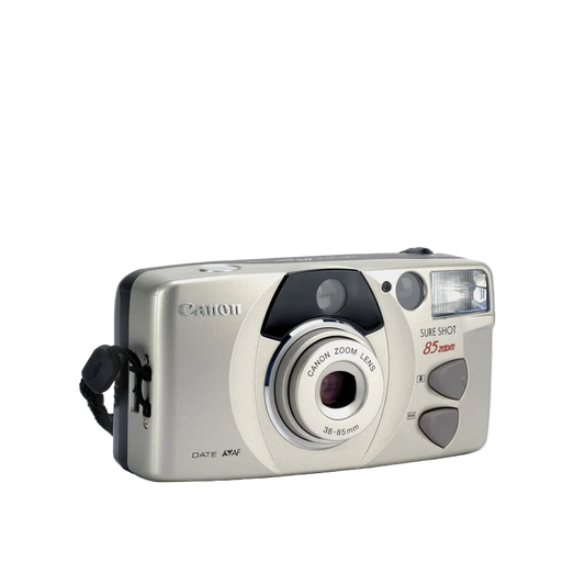 Canon Sure Shot Zoom 85 35mm Film Camera – 38–85mm Lens, Autofocus, Built‑in Flash