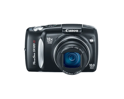 Canon PowerShot SX120 IS 10MP Camera – 10× Zoom, Optical Image Stabilization, AA Battery Powered