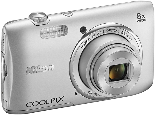 Nikon Coolpix S3600 20.1MP Compact Camera – Vibrate Reduction, 8× Zoom, 720p HD Video