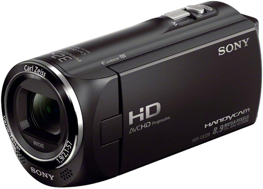 Sony Handycam HDR‑CX220 8.9 Megapixel Full HD Camcorder – 27x Zeiss Zoom, Exmor R Sensor, Lightweight Design