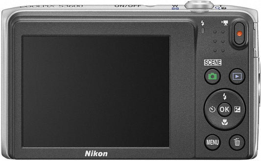 Nikon Coolpix S3600 20.1MP Compact Camera – Vibrate Reduction, 8× Zoom, 720p HD Video