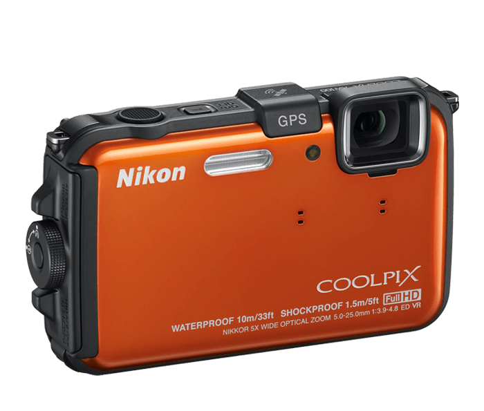 Nikon Coolpix AW100 16MP Waterproof Camera – GPS, 5x Zoom, Full HD Video