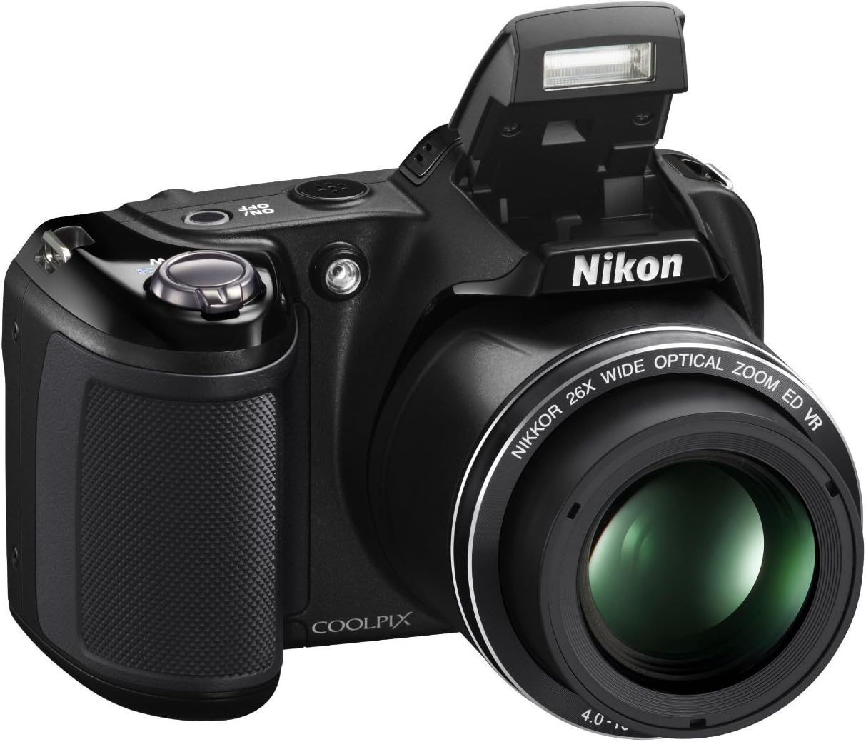 Nikon Coolpix L330 20MP Camera – 26x Zoom, AA Battery, HD Video