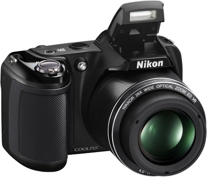 Nikon Coolpix L330 20MP Camera – 26x Zoom, AA Battery, HD Video