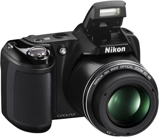 Nikon Coolpix L330 20MP Camera – 26x Zoom, AA Battery, HD Video