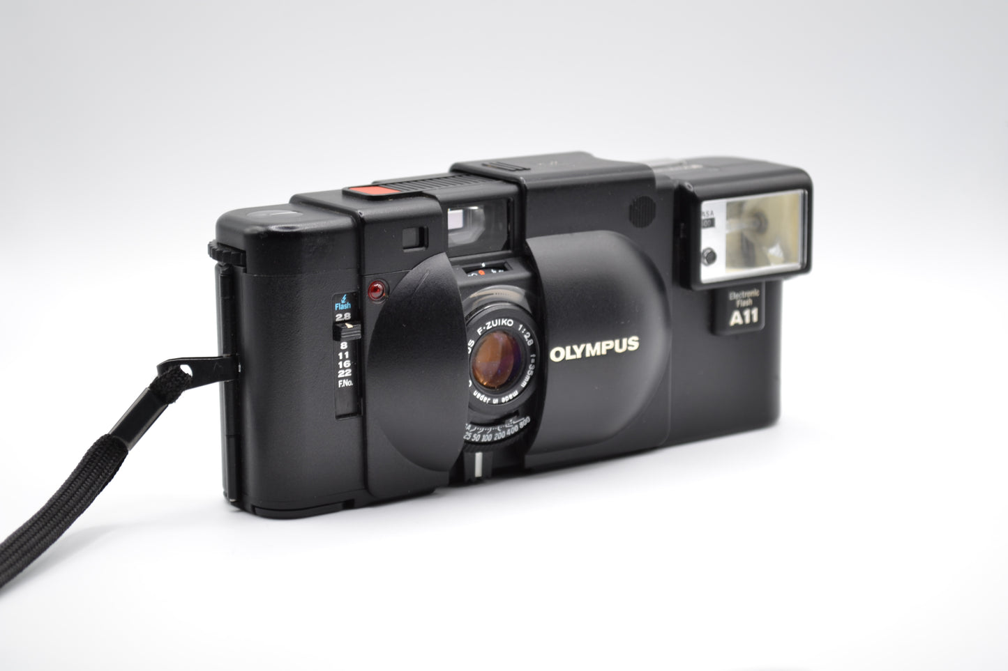 [refurbished]Olympus XA with A11 Flash 35mm Rangefinder Film Camera