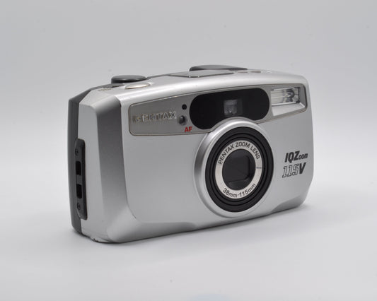 Pentax IQZoom 115V – 35mm Point‑and‑Shoot Film Camera, 38–115mm Zoom, Autofocus