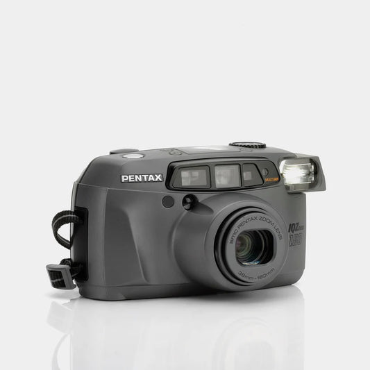 Pentax IQZoom 160 35mm Film Camera – 38–160mm Zoom, Autofocus, Panorama Mode