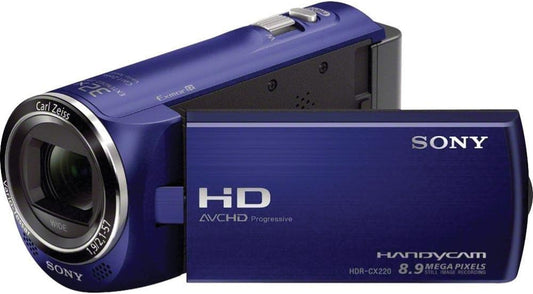 Sony Handycam HDR‑CX220 8.9 Megapixel Full HD Camcorder – 27x Zeiss Zoom, Exmor R Sensor, Lightweight Design