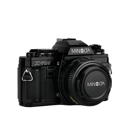 Minolta X‑700 35mm Film SLR Camera – Program Auto, Aperture Priority, Manual Control