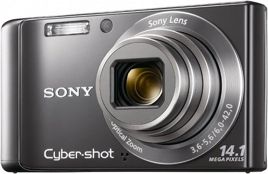 Sony Cyber‑shot DSC‑W370 14.1MP Camera – 7x Zeiss Zoom, Slim Design, HD Video