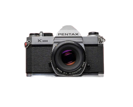 [refurbished]Pentax K1000 w/50mm f2 prime lens | 35mm Film Camera